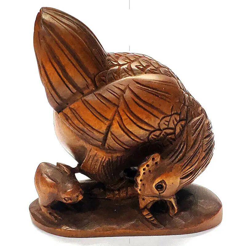 Y7320-коллекционный, 20 лет, 2 дюйма, ручная резьба, ящик, Netsuke - Hen и цыпленок
Y7320-коллекционный, 20 лет, 2 дюйма, ручная резьба, ящик, Netsuke - Hen и цыпленок