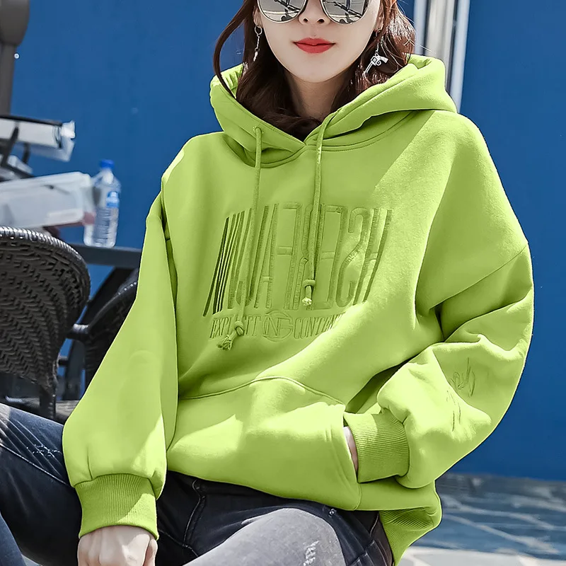 2020 The New fashion personalized printing Plush thickened women's Long Sleeve winter Hooded Sweatshirt Casual Fashion pullover
2020 The New fashion personalized printing Plush thickened women's Long Sleeve winter Hooded Sweatshirt Casual Fashion pullover