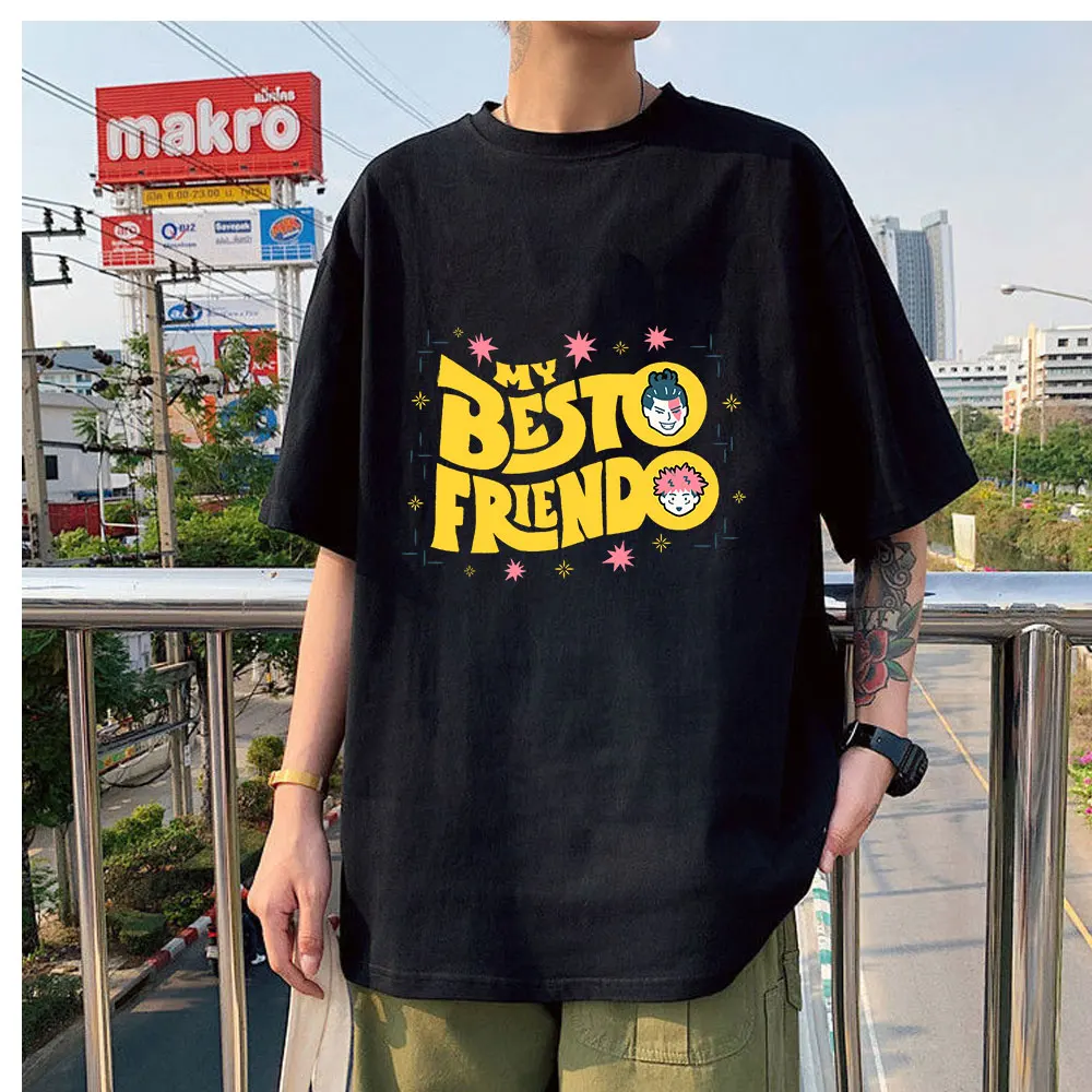 2021 Tees Jujutsu Kaisen My Besto Friendo Print Fashion Summer Tops Hot Sale Popular Brand T-shirts Oversized Couple Tee
2021 Tees Jujutsu Kaisen My Besto Friendo Print Fashion Summer Tops Hot Sale Popular Brand T-shirts Oversized Couple Tee