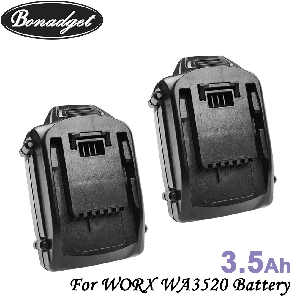 Сменный литий ионный аккумулятор Bonadget 20 в 3500 мАч для WORX WA3525 WA3742 WG155 WG160 WG255 WG545 WA3520