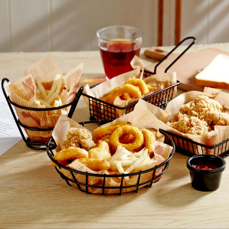 Stainless Steel Fry Baskets Chips Presentation Basket Strainer Kitchen Food Tool Cooking French Fries French Frying Snack Basket
Stainless Steel Fry Baskets Chips Presentation Basket Strainer Kitchen Food Tool Cooking French Fries French Frying Snack Basket