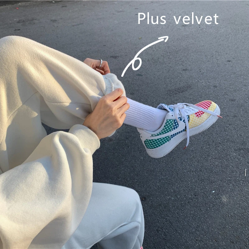 Autumn Winter Women Casual Harem Pants Black gray white Sweatpants Cargo Pants Elastic Waist track Trousers Ladies Pencil pants
Autumn Winter Women Casual Harem Pants Black gray white Sweatpants Cargo Pants Elastic Waist track Trousers Ladies Pencil pants