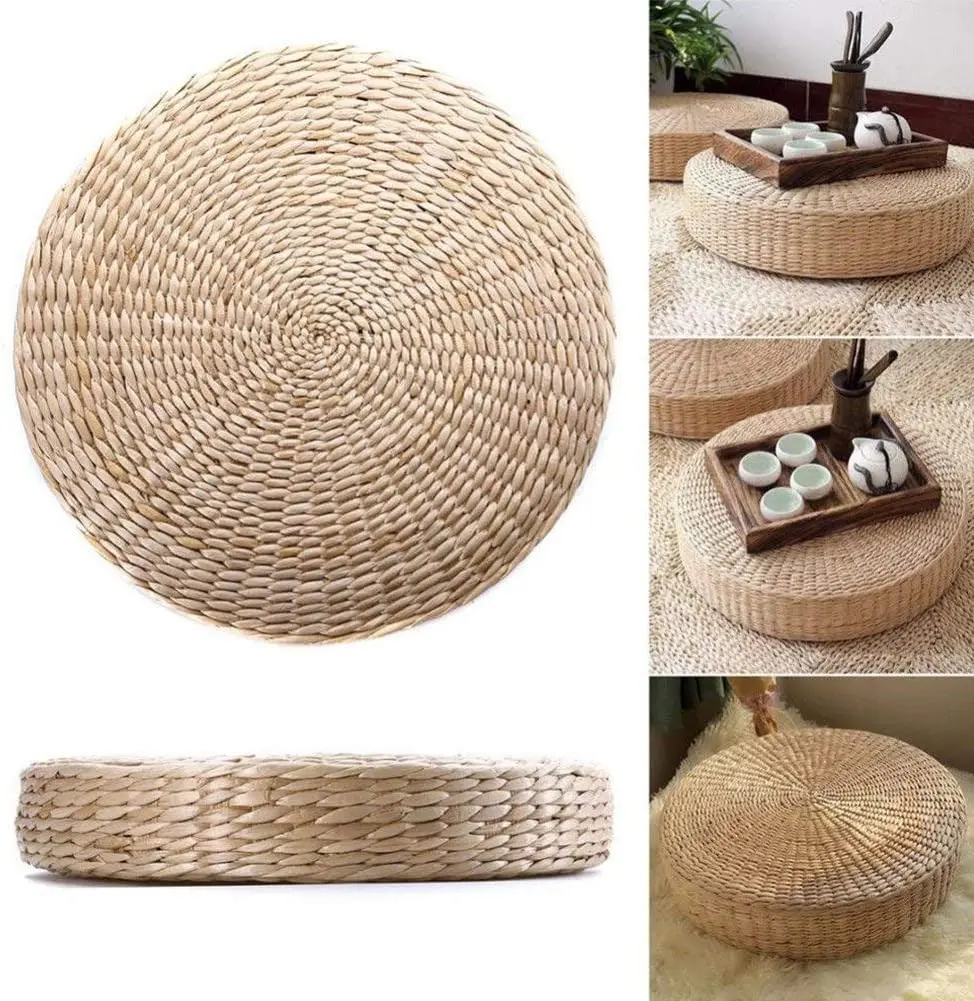 Tatami Futon Meditation Cushion 40cm Round Yoga Circle Corn Husk Straw Braid Mat Japanese Style Cushion With Silk Wadding
Tatami Futon Meditation Cushion 40cm Round Yoga Circle Corn Husk Straw Braid Mat Japanese Style Cushion With Silk Wadding