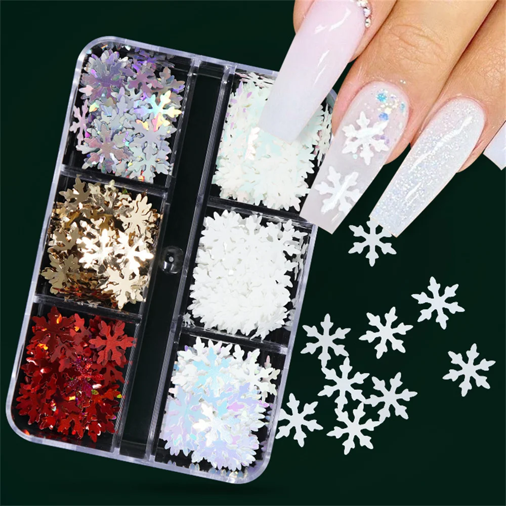 Boxed Christmas Sequins Nail Decoration Winter White Snowflake Nail Art Sequin Flash Diamond Decoration Nail Tools Hot
Boxed Christmas Sequins Nail Decoration Winter White Snowflake Nail Art Sequin Flash Diamond Decoration Nail Tools Hot
