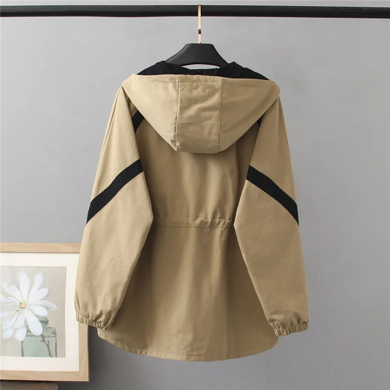 2020 Autumn New Women Jacket Female Windbreaker Casual Long Sleeve Jacket Outerwear Loose Coat Streetwear Plus Size 4XL P878 
2020 Autumn New Women Jacket Female Windbreaker Casual Long Sleeve Jacket Outerwear Loose Coat Streetwear Plus Size 4XL P878