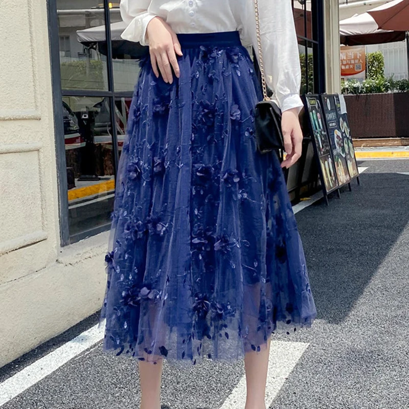 Limiguyue Luxury Women Skirts Fashion Elastic Waist Appliques Embroidery Floral Mesh Skirt Gauze Long Skirt Ball Gown Saias K616
Limiguyue Luxury Women Skirts Fashion Elastic Waist Appliques Embroidery Floral Mesh Skirt Gauze Long Skirt Ball Gown Saias K616