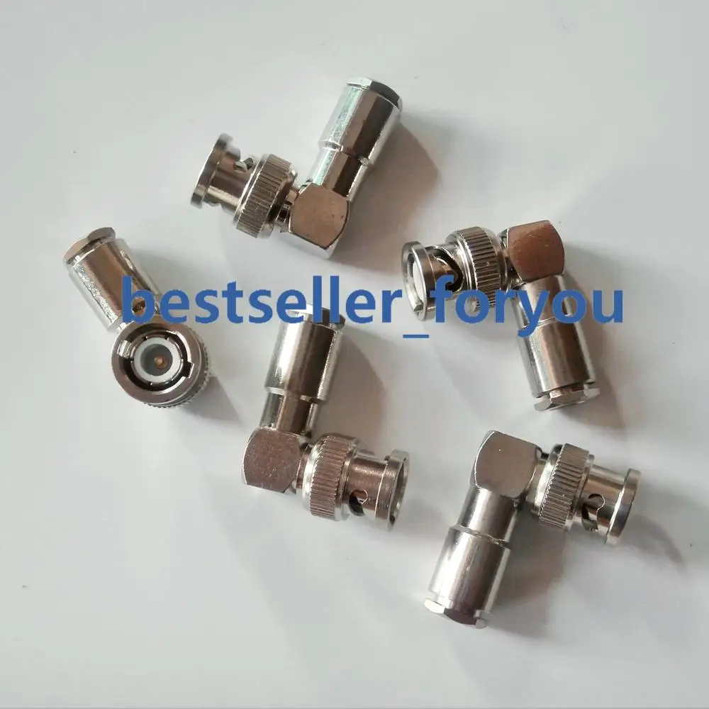 Connector BNC Q9 Clamp Male Plug Right Angle For LMR195 RG58 RG142 RG400 RF Cable
Connector BNC Q9 Clamp Male Plug Right Angle For LMR195 RG58 RG142 RG400 RF Cable