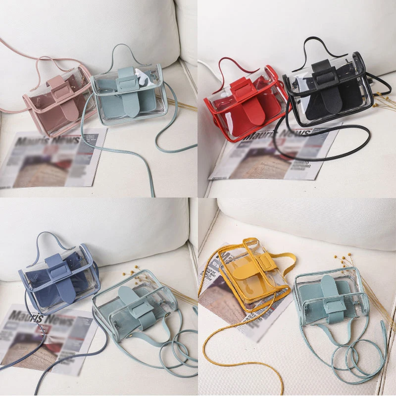 Small Bag Transparent Square Fashion Messager Bag Clutches Cool PVC Shoulder Bag Sweet Lady Crossbody Bag Handbag sac femme 2020
Small Bag Transparent Square Fashion Messager Bag Clutches Cool PVC Shoulder Bag Sweet Lady Crossbody Bag Handbag sac femme 2020