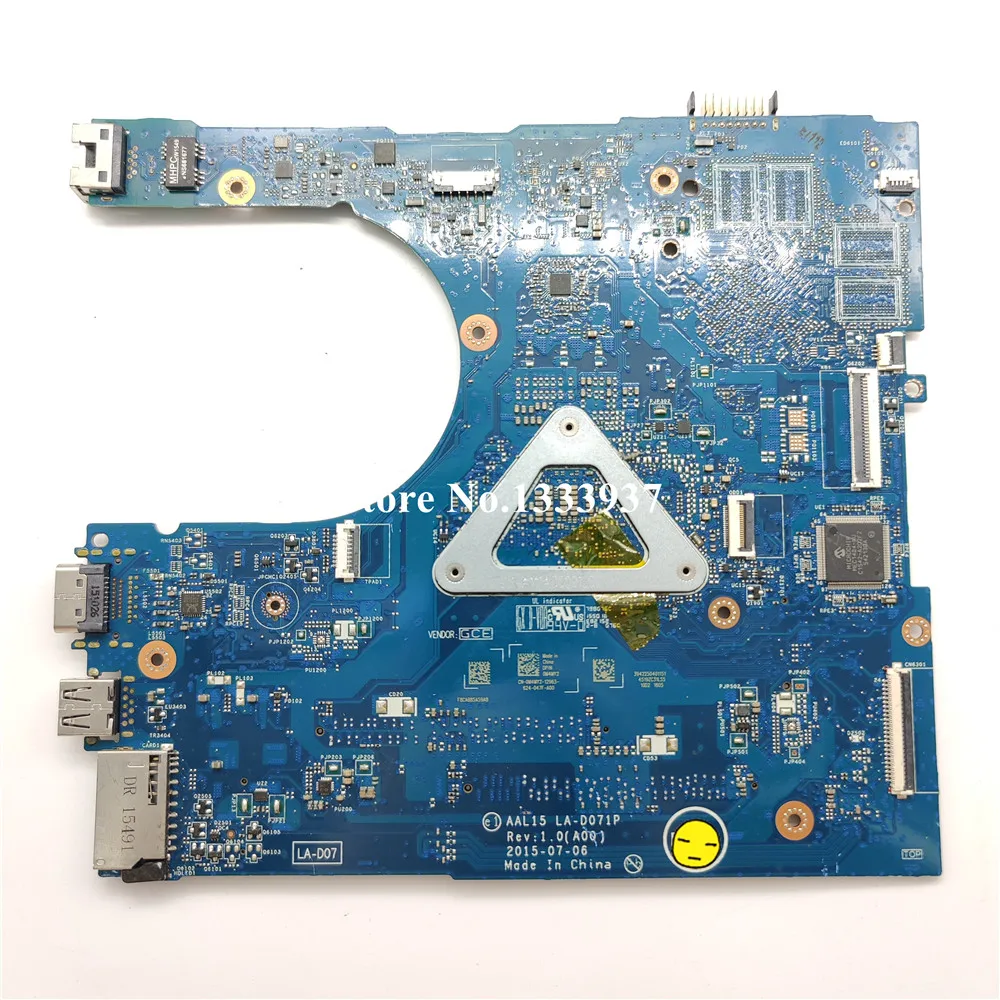 CN-0M4MY2 0M4MY2 M4MY2 FOR Dell inspiron 5559 VOSTRO 3459 3559 Laptop Motherboard AAL15 LA-D071P I5-6200U VGA mainboard
CN-0M4MY2 0M4MY2 M4MY2 FOR Dell inspiron 5559 VOSTRO 3459 3559 Laptop Motherboard AAL15 LA-D071P I5-6200U VGA mainboard
