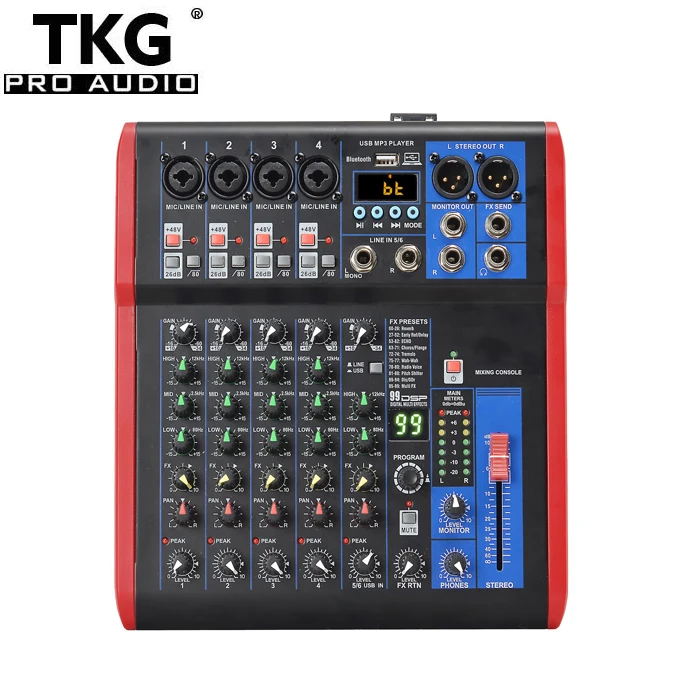TKG 99 dsp эффект USB bluetooth производительность для сцены звуковой динамик 6 каналов