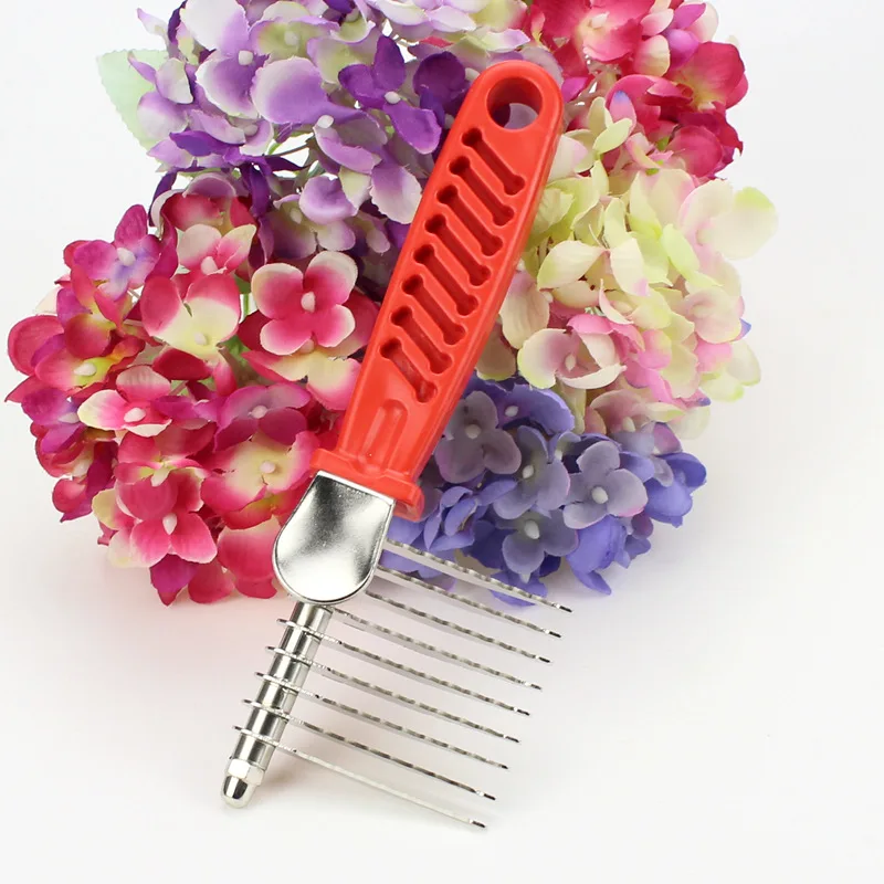Long Hair Dog Cat Grooming Dematting Stainless Steel Comb Blades Grooming Tools Cutting Removing Dead Matted or Knotted Hair 
Long Hair Dog Cat Grooming Dematting Stainless Steel Comb Blades Grooming Tools Cutting Removing Dead Matted or Knotted Hair