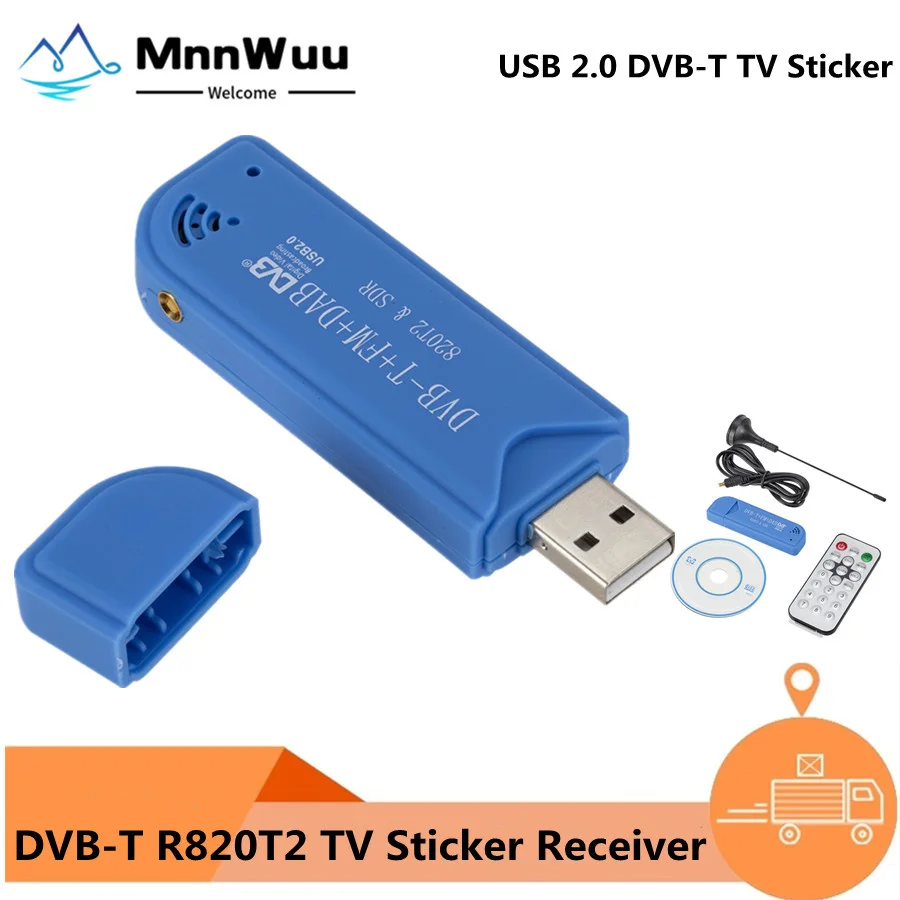 Мини Портативный ТВ-Стик 820T2 цифровой USB 2 0 DVB-T + DAB FM RTL2832U Поддержка SDR тюнер