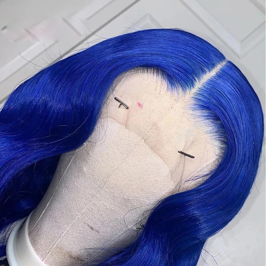 Blue Colored Lace Front Wig Human Hair Wigs With Baby Hair 26 Inch Long Wigs For Women Pre Plucked Brazilian Remy Lace Front Wig
Blue Colored Lace Front Wig Human Hair Wigs With Baby Hair 26 Inch Long Wigs For Women Pre Plucked Brazilian Remy Lace Front Wig
