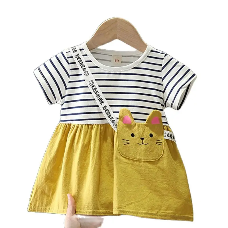 Girls' dresses 2021 summer new children's Korean version of fake two-piece striped cartoon princess dress baby girl summer
Girls' dresses 2021 summer new children's Korean version of fake two-piece striped cartoon princess dress baby girl summer