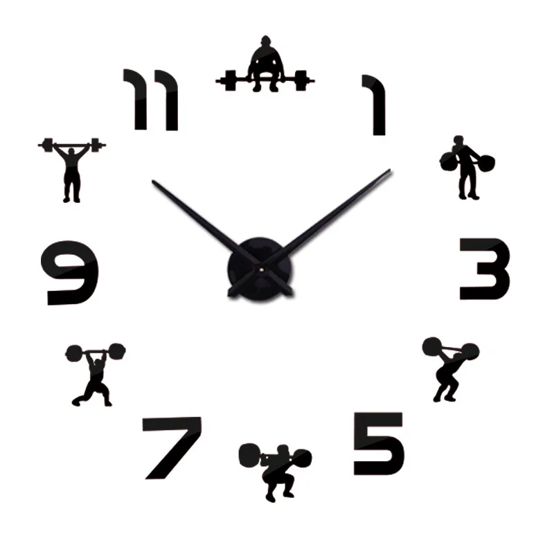 Acrylic Mirror Sticker 3D Diy Wall Clock 3D Wall Stickers Large Decorative Quartz Clocks Weight Lifting Modern Design
Acrylic Mirror Sticker 3D Diy Wall Clock 3D Wall Stickers Large Decorative Quartz Clocks Weight Lifting Modern Design