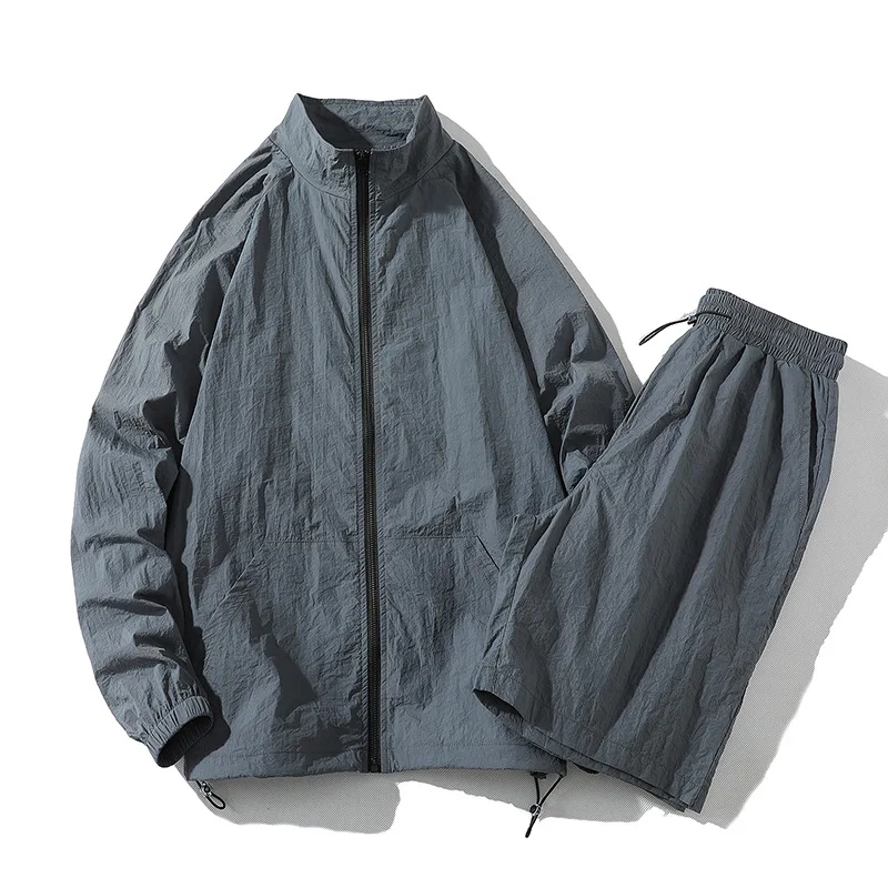 Urban Men's Clothing 2021 Summer Korean Version of The Ins Trend Solid Color Loose Sunscreen Clothing Waist Drawstring Skin Suit
Urban Men's Clothing 2021 Summer Korean Version of The Ins Trend Solid Color Loose Sunscreen Clothing Waist Drawstring Skin Suit