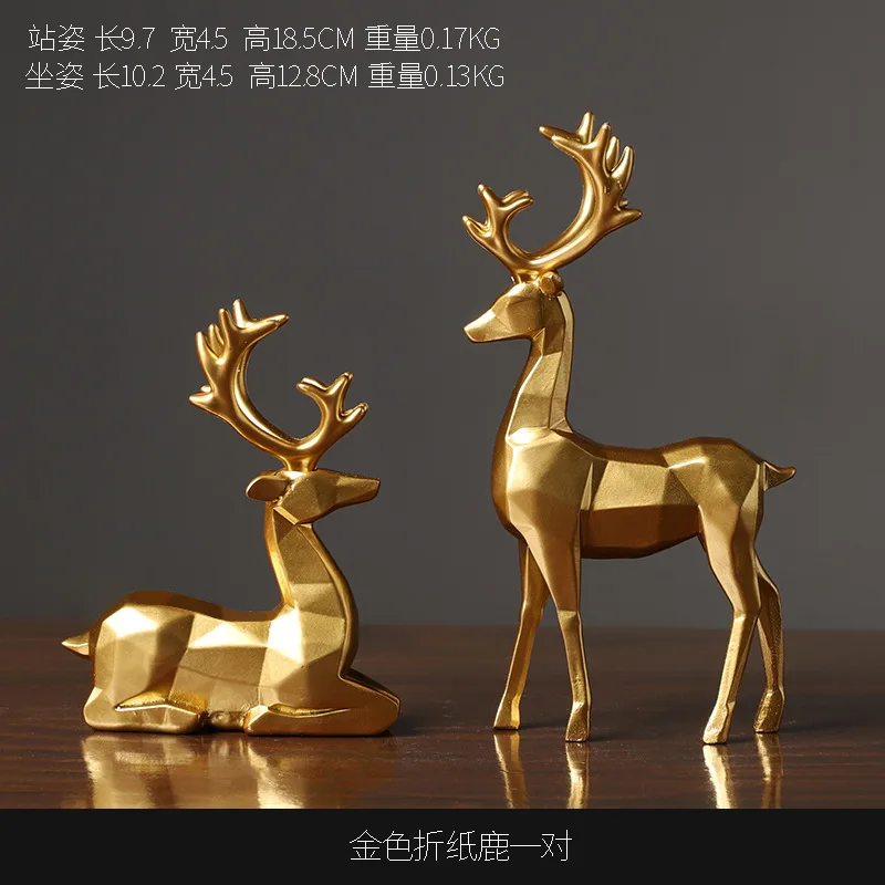 Simulation of European and American Gold Mini Origami To Deer Model Resin Animal Swing Living Room Xuanguan TV Cabinet
Simulation of European and American Gold Mini Origami To Deer Model Resin Animal Swing Living Room Xuanguan TV Cabinet