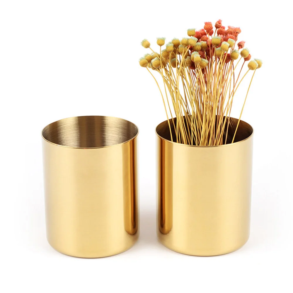 Nordic Round Pen Holders Office Golden Metal Storage Jar Ins Pen Container Case Tube Desktop Stationery Organizer Box
Nordic Round Pen Holders Office Golden Metal Storage Jar Ins Pen Container Case Tube Desktop Stationery Organizer Box
