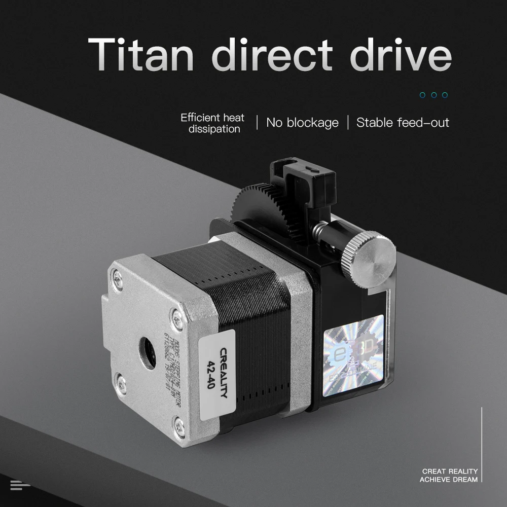CREALITY 3D CR-10 V2 Printer Original High Strengh Parts Genuine E3D Titan Direct Drive Bowden Extruder Kit With Stepper Motor
CREALITY 3D CR-10 V2 Printer Original High Strengh Parts Genuine E3D Titan Direct Drive Bowden Extruder Kit With Stepper Motor