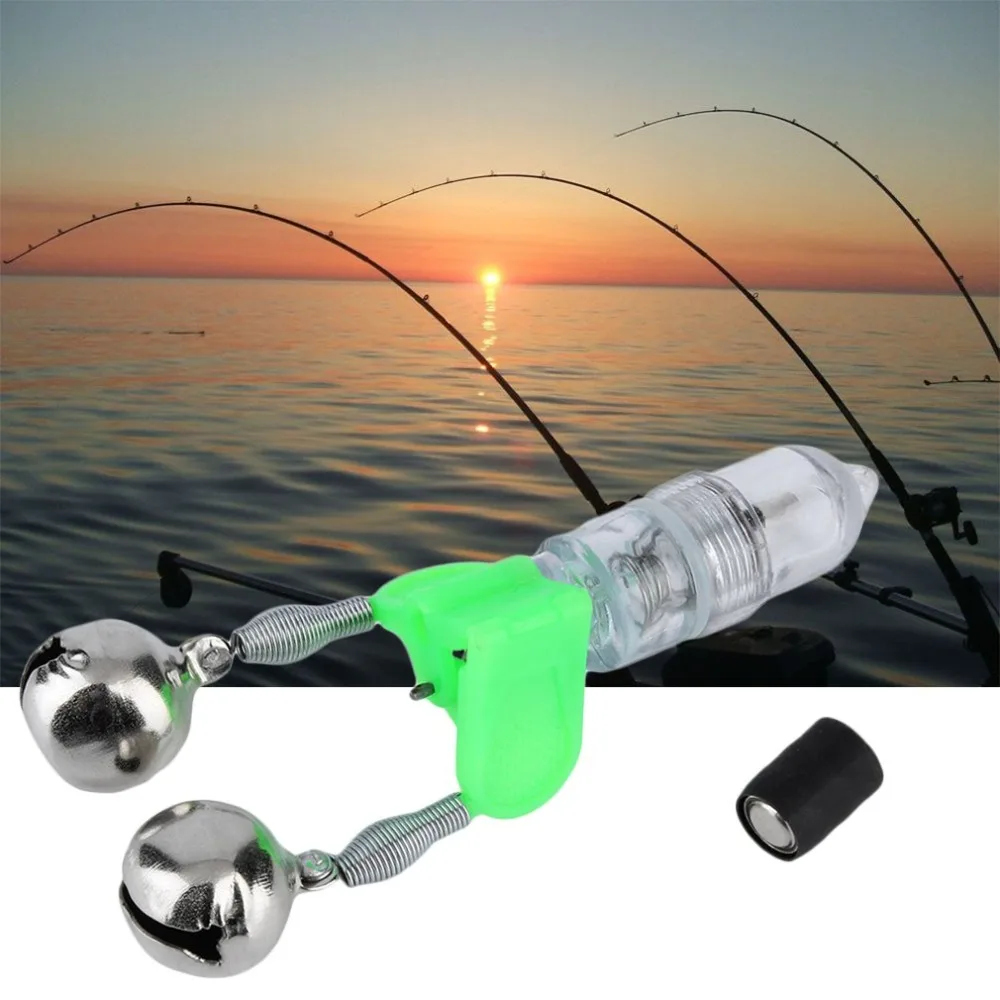 1pc LED Light Universal Night Twin Bells Tip Clip On Fishing Rod Bite Alarm Alert Fishing Accessories Fish Bait Alarm
1pc LED Light Universal Night Twin Bells Tip Clip On Fishing Rod Bite Alarm Alert Fishing Accessories Fish Bait Alarm