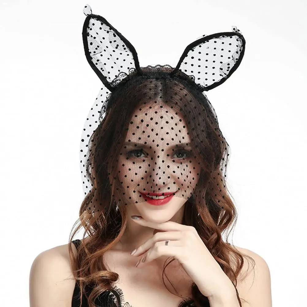 FEECOLOR Halloween Headband Cat Ears With Veil Masquerade Party Fancy Dress Costume For Cosplay (Black)
FEECOLOR Halloween Headband Cat Ears With Veil Masquerade Party Fancy Dress Costume For Cosplay (Black)