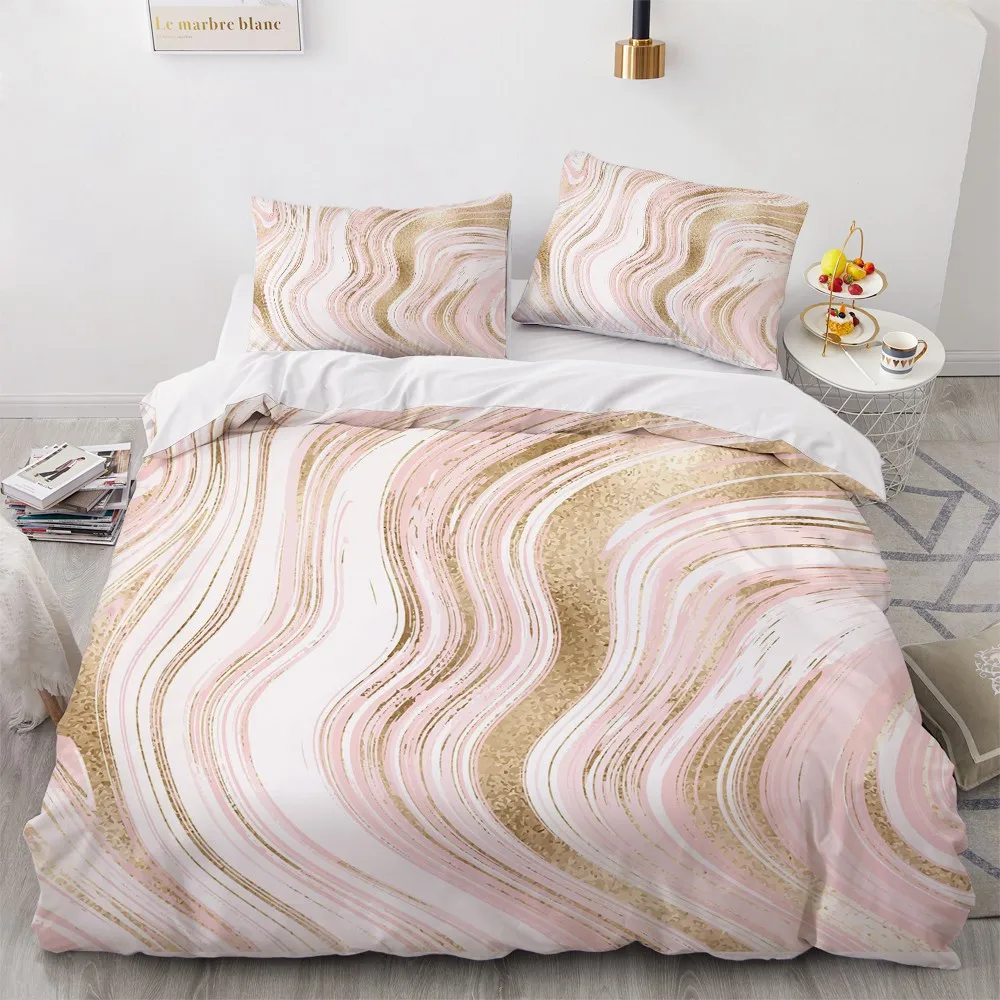 3D White Bedclothes Custom Design Modern Duvet Cover Sets Marbling Bed Pillow Covers 200*230cm King Full Twin Double Size 
3D White Bedclothes Custom Design Modern Duvet Cover Sets Marbling Bed Pillow Covers 200*230cm King Full Twin Double Size