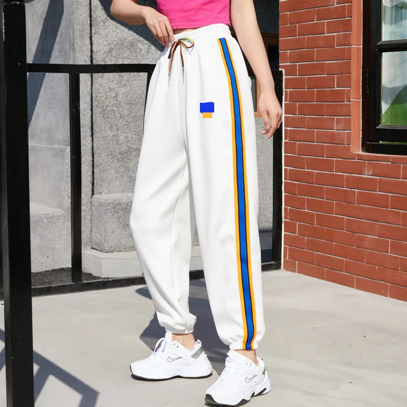 2021 Spring New Women's Rainbow Striped Sweatpants Girls Outdoor Climbing Leisure Pure Cotton Comfortable Lace-Up Bloomers
2021 Spring New Women's Rainbow Striped Sweatpants Girls Outdoor Climbing Leisure Pure Cotton Comfortable Lace-Up Bloomers