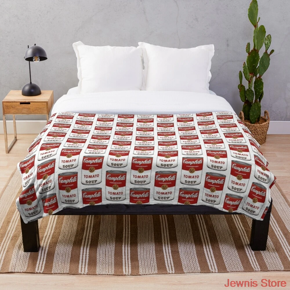 Campbell s Soup Can Throw Blanket Creative Printed Soft Bath For Travel Blanket four season Outdoor Bedspread On The Bed
Campbell s Soup Can Throw Blanket Creative Printed Soft Bath For Travel Blanket four season Outdoor Bedspread On The Bed