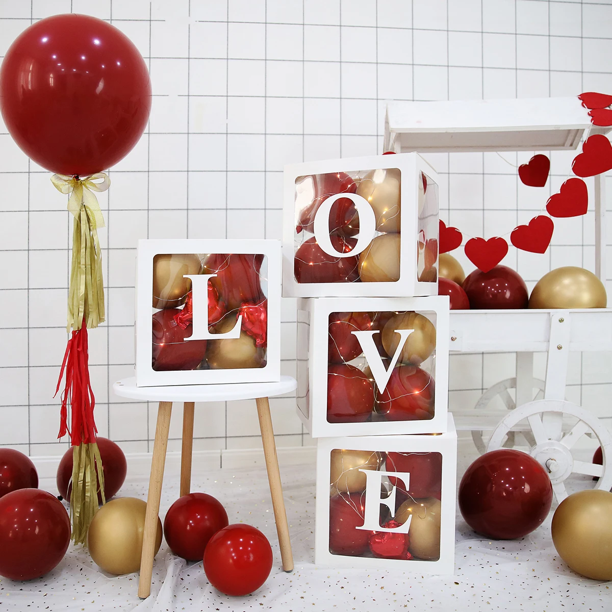 Letter LOVE Transparent Balloon Box Romantic Heart Foil Balloons Decoration For Wedding Valentines Party Love Heart Decor
Letter LOVE Transparent Balloon Box Romantic Heart Foil Balloons Decoration For Wedding Valentines Party Love Heart Decor