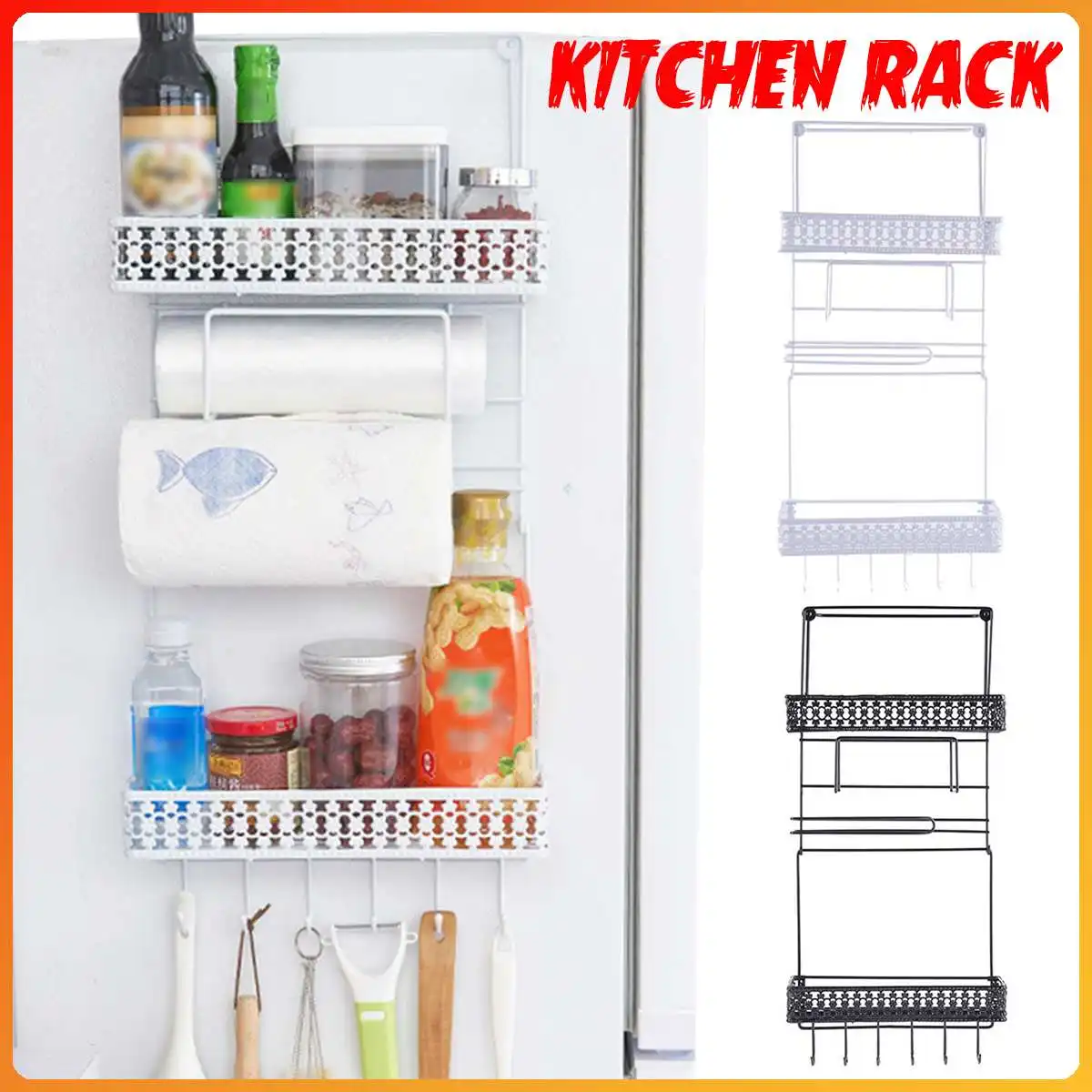 Multi-functional Refrigerator Storage Rack Fridge Side Organizer Shelf Space Saver Multi-Layer Kitchen Hanging Hook Holder
Multi-functional Refrigerator Storage Rack Fridge Side Organizer Shelf Space Saver Multi-Layer Kitchen Hanging Hook Holder