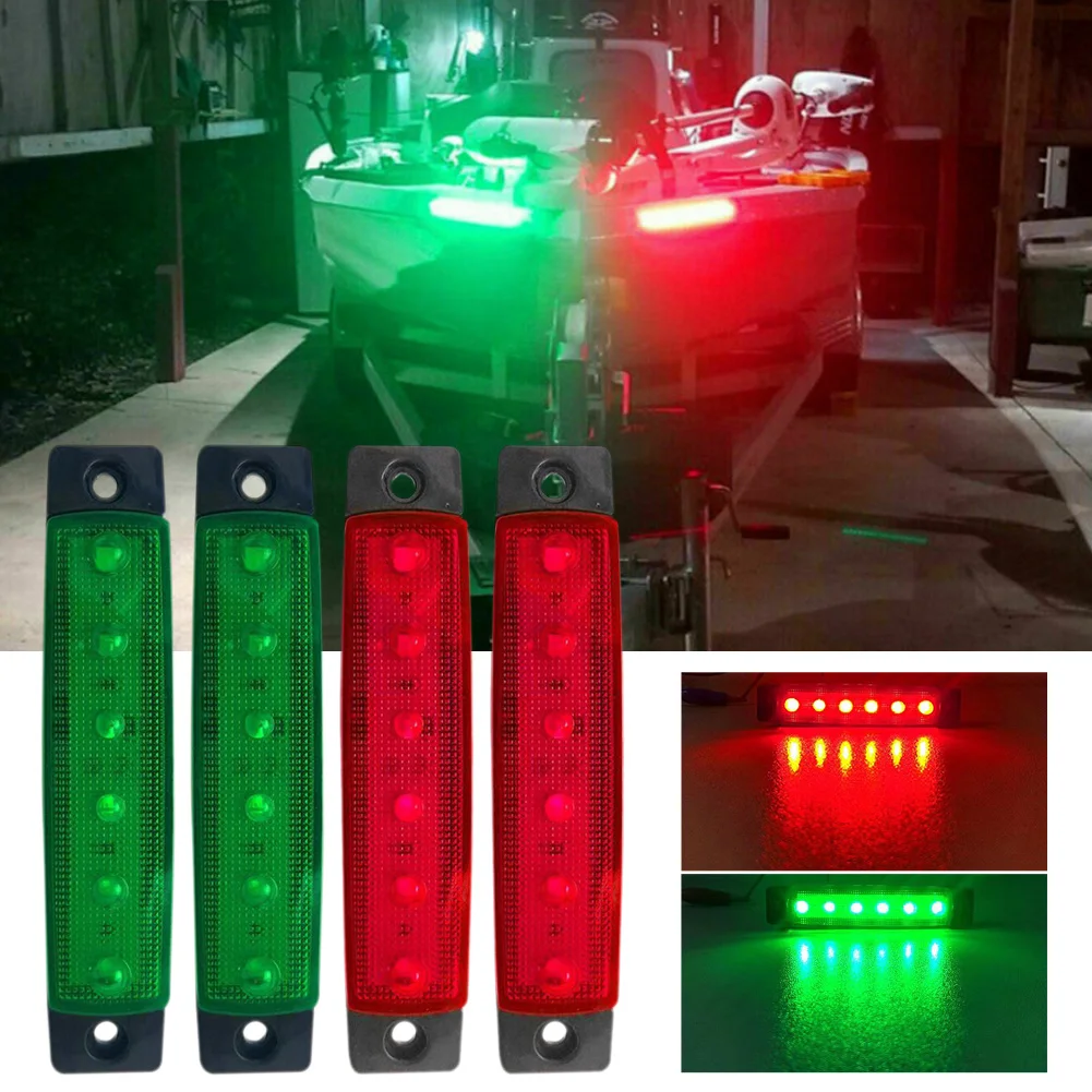 4x LED Navigation Lights Marine Boat Light Green Red Stern Light Waterproof Yacht Sailboat Boat Signal Lamp Port Side Bow Lights
4x LED Navigation Lights Marine Boat Light Green Red Stern Light Waterproof Yacht Sailboat Boat Signal Lamp Port Side Bow Lights