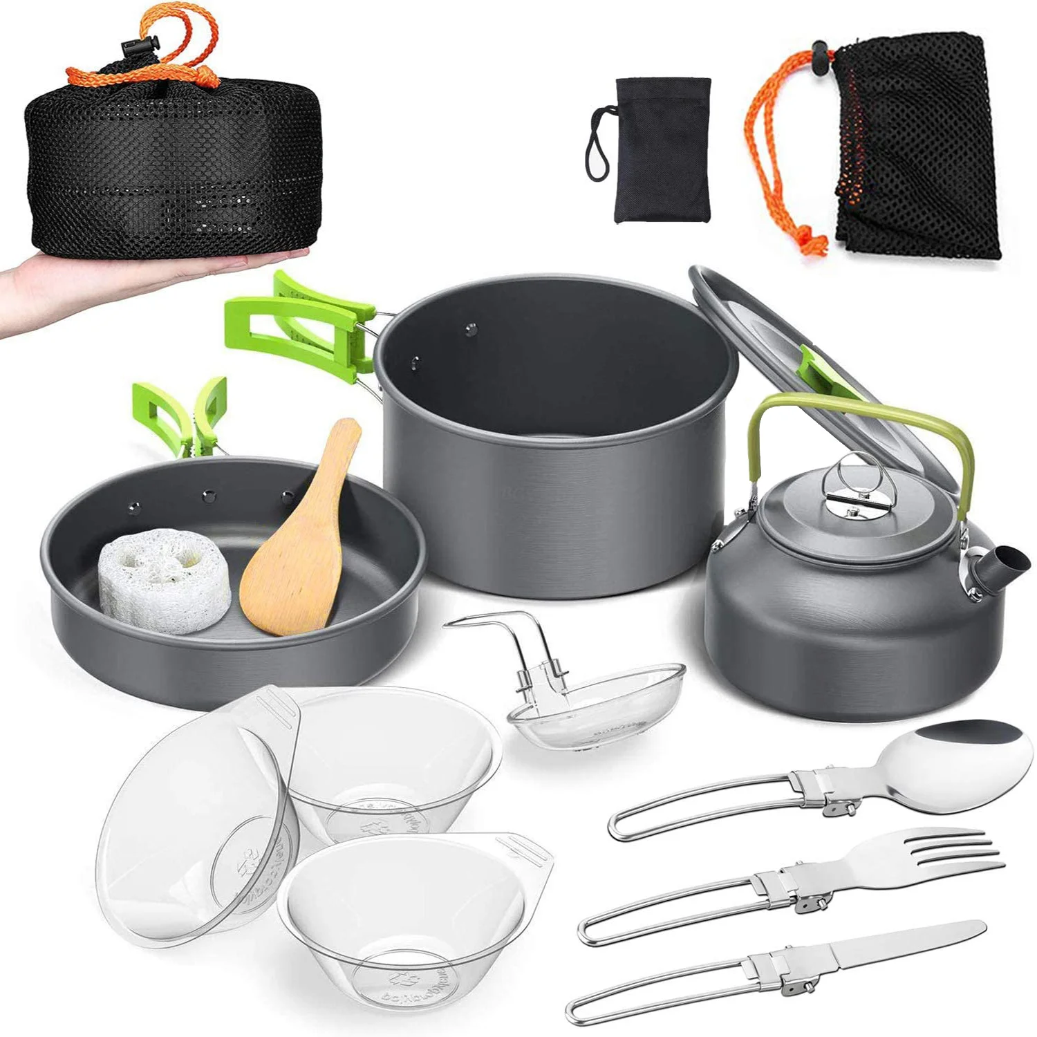Camping Cookware 1-3 Person Set Camping Combo Set Pot Tableware Portable Outdoor Cookware Pot Hard Softened Aluminum
Camping Cookware 1-3 Person Set Camping Combo Set Pot Tableware Portable Outdoor Cookware Pot Hard Softened Aluminum