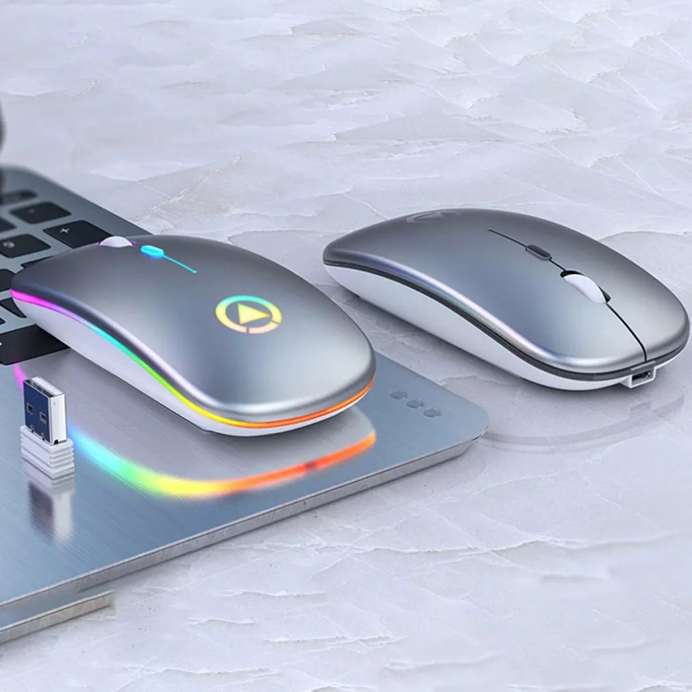Silver Eagle A2 wireless mouse silent mute rechargeable computer accessories office
Silver Eagle A2 wireless mouse silent mute rechargeable computer accessories office