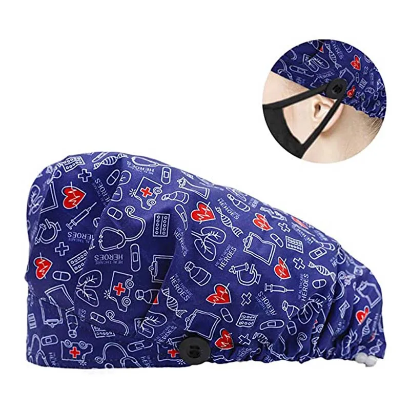 New Heart Buttons Nurse Hats For Women Men gorros quirurgic Salon Pharmacy Bonnet Cap With Button Pet Doctor gorro enfermera
New Heart Buttons Nurse Hats For Women Men gorros quirurgic Salon Pharmacy Bonnet Cap With Button Pet Doctor gorro enfermera