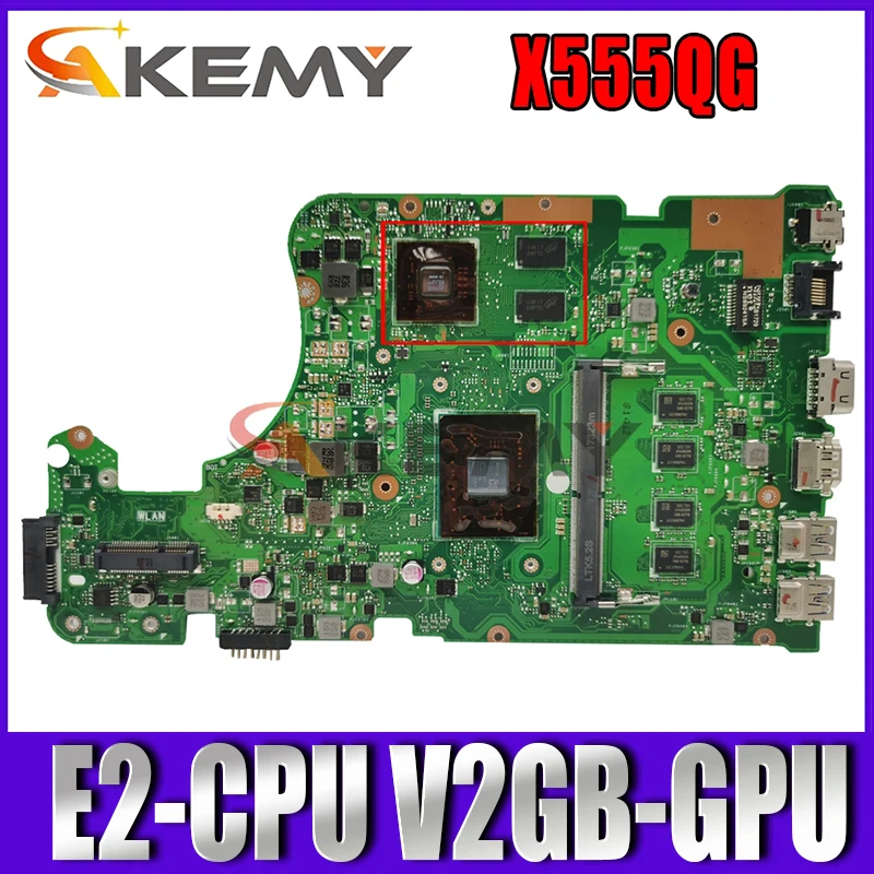For ASUS X555BP X555QG X555B X555Q X555QG REV 2.0 Laptop Motherboard Mainboard W/ E2-CPU 4G RAM V2GB-GPU
For ASUS X555BP X555QG X555B X555Q X555QG REV 2.0 Laptop Motherboard Mainboard W/ E2-CPU 4G RAM V2GB-GPU
