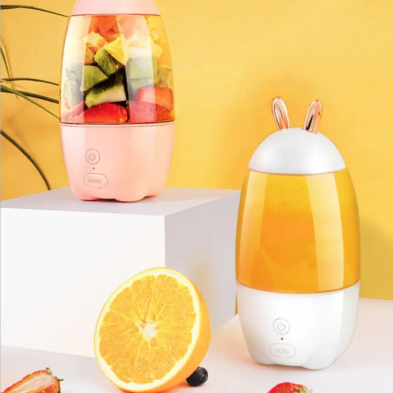 330ml Portable Mini USB Rechargeable Electric Juicer Bottle Cup Fruit Blender Mixer Rabbit Shape Extractor Retailsale
330ml Portable Mini USB Rechargeable Electric Juicer Bottle Cup Fruit Blender Mixer Rabbit Shape Extractor Retailsale