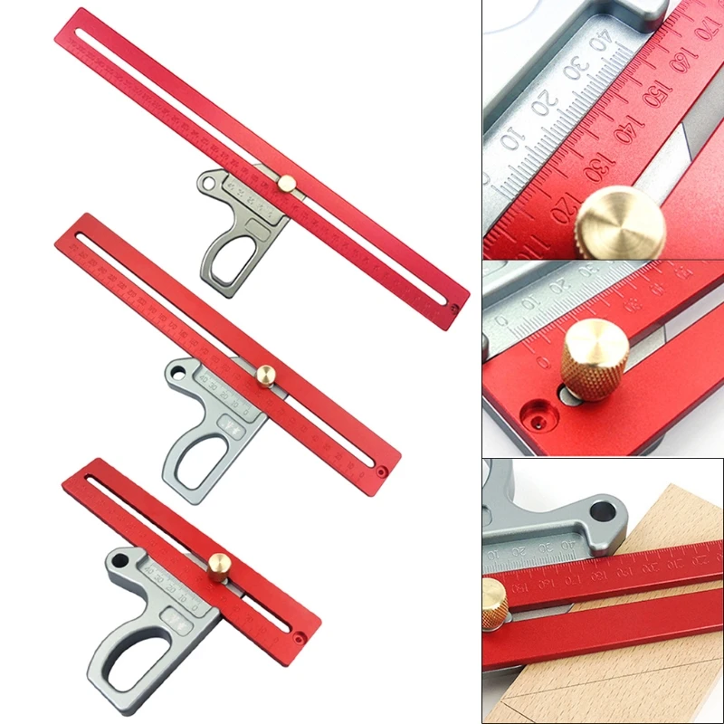200/300/400mm Woodworking Scribing Gauge Angle Ruler Aluminum alloy 45/90 Degree Ruler Height Ruler Woodworking Measuring Tool
200/300/400mm Woodworking Scribing Gauge Angle Ruler Aluminum alloy 45/90 Degree Ruler Height Ruler Woodworking Measuring Tool