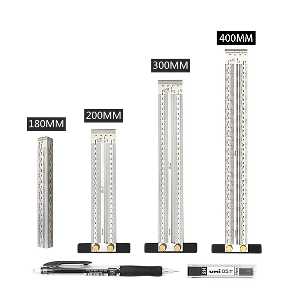 Stainless Steel Ultra Precision Marking Ruler Pen T Type Square Woodworking Tools Measurement Tool 180mm/200mm/300mm/400mm
Stainless Steel Ultra Precision Marking Ruler Pen T Type Square Woodworking Tools Measurement Tool 180mm/200mm/300mm/400mm