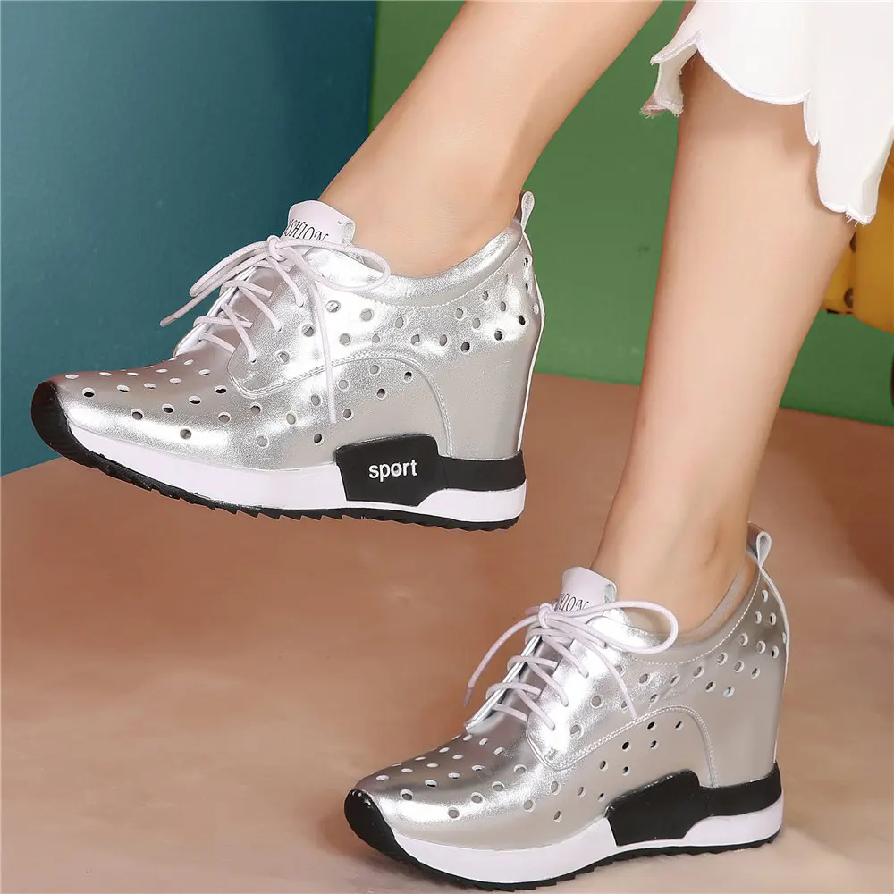 Сандалии женские на высокой танкетке, кроссовки из воловьей кожи, на шнуровке, туфли-лодочки, круглый носок, Повседневная модная летняя обув...
Сандалии женские на высокой танкетке, кроссовки из воловьей кожи, на шнуровке, туфли-лодочки, круглый носок, Повседневная модная летняя обув...