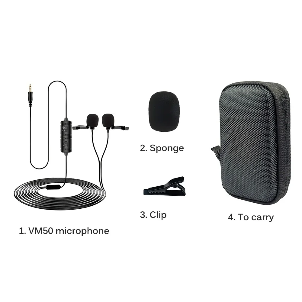 For Lecture Teaching Interview Video Recording Mini Condenser Lapel Microphone 3.5mm Tie Lapel Dual-Way Lavalier Microphone
For Lecture Teaching Interview Video Recording Mini Condenser Lapel Microphone 3.5mm Tie Lapel Dual-Way Lavalier Microphone