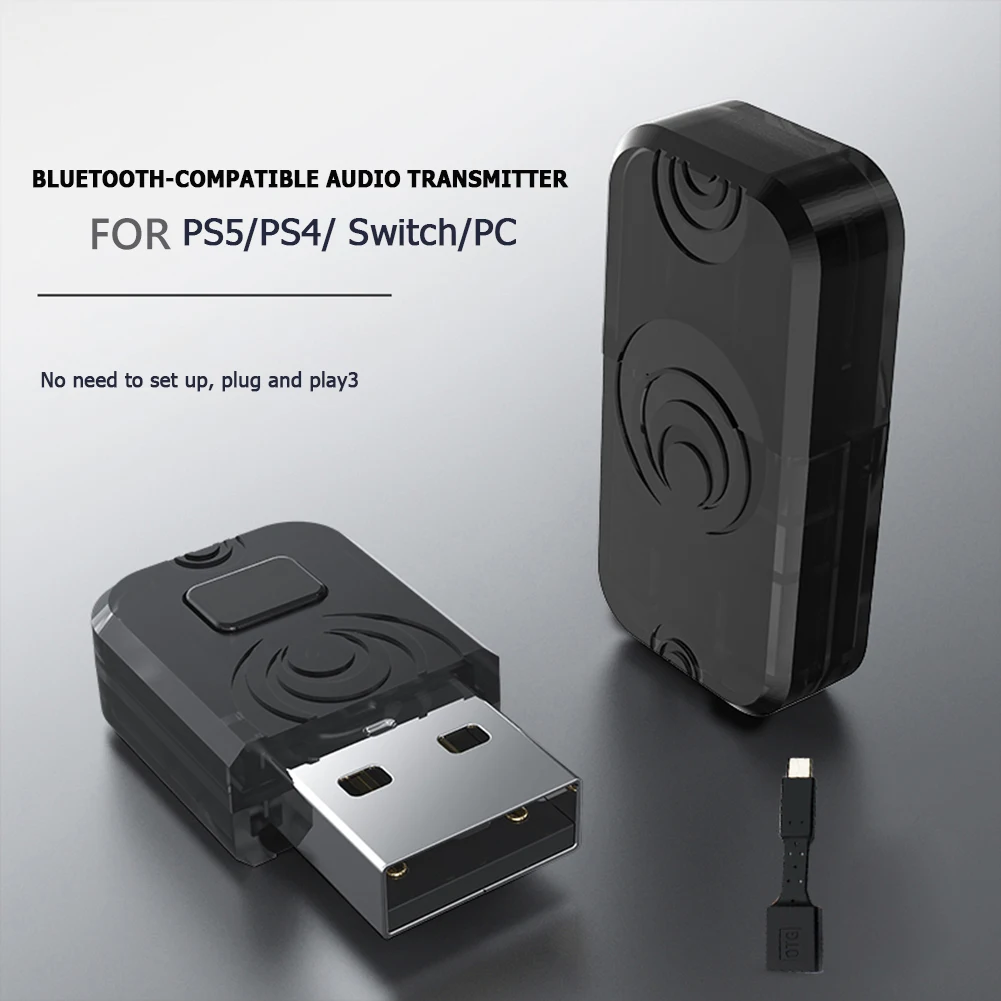 Receiver USB Dongle Wireless Adapter USB Wireless Bluetooth-compatible Audio Transmitter Receiver for Nintendo Switch PS5 PS4 PC
Receiver USB Dongle Wireless Adapter USB Wireless Bluetooth-compatible Audio Transmitter Receiver for Nintendo Switch PS5 PS4 PC