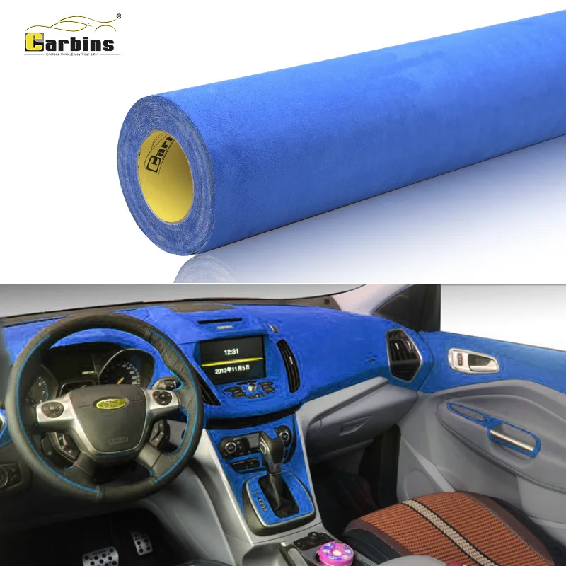 Carbins 1.42x15m Premium Quality Velvet Suede Fabric Blue Vinyl Car Wrap Sticker Self Adhesive Film For Car Styling
Carbins 1.42x15m Premium Quality Velvet Suede Fabric Blue Vinyl Car Wrap Sticker Self Adhesive Film For Car Styling