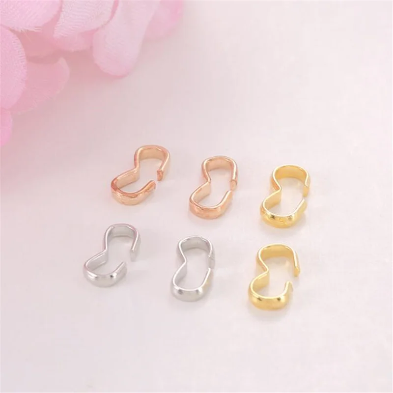 100pcs 3 Word Clasp Chain Connector Charms 7 8 9 11 14mm clasp buckle for DIY Jewelry Making Findings
100pcs 3 Word Clasp Chain Connector Charms 7 8 9 11 14mm clasp buckle for DIY Jewelry Making Findings