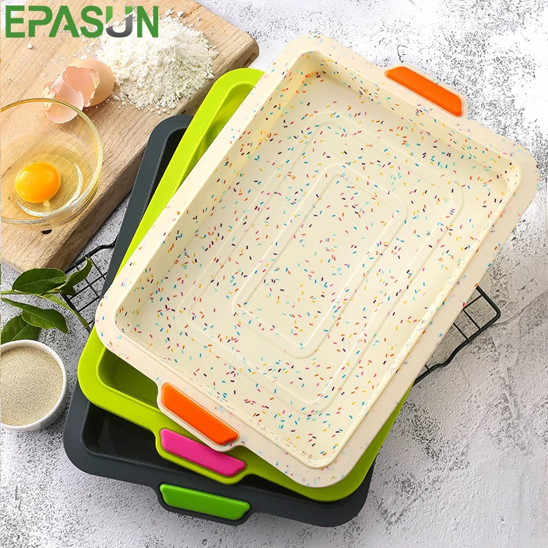 Square Silicone Baking Tray Pan Mold Pan Bread Cake Mold Bakeware Mould DIY Pan Form High Temperature Resistant Cake Tool
Square Silicone Baking Tray Pan Mold Pan Bread Cake Mold Bakeware Mould DIY Pan Form High Temperature Resistant Cake Tool