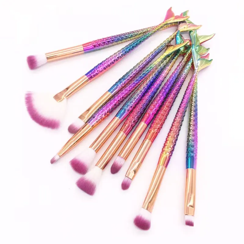 Rofessional Mermaid Makeup Brushes Set Eye Set Kits Shadow Eyeliner High Quality Makeup Brush Tools Eyebrow Tools Kit
Rofessional Mermaid Makeup Brushes Set Eye Set Kits Shadow Eyeliner High Quality Makeup Brush Tools Eyebrow Tools Kit