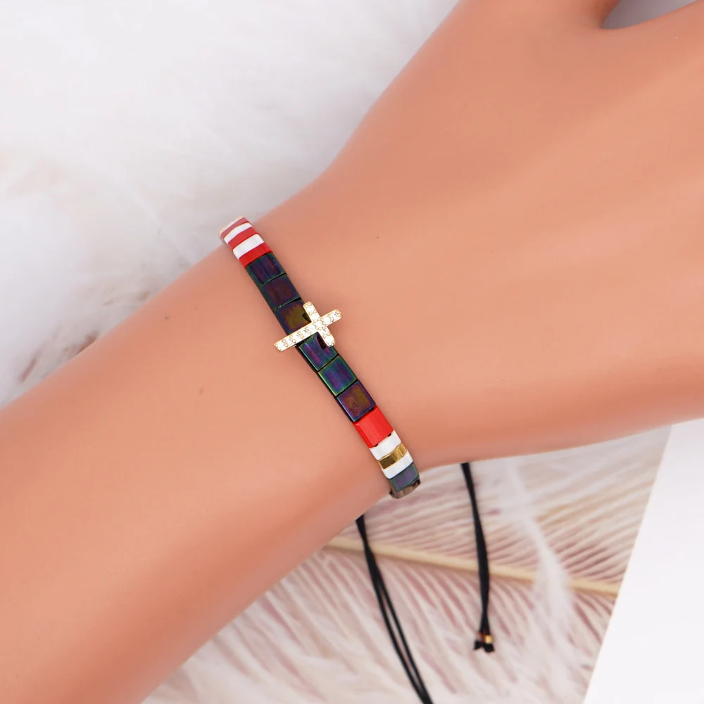 Go2boho Miyuki Tila Bracelet For Women Evil Eye Jewellery Cross LOVE Pulseras Gift CZ Jewelry Rhinestone Bracelets Wholesale 
Go2boho Miyuki Tila Bracelet For Women Evil Eye Jewellery Cross LOVE Pulseras Gift CZ Jewelry Rhinestone Bracelets Wholesale