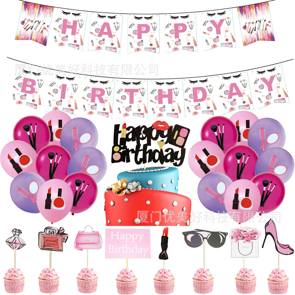 Theme Party Cupcake Decoration Cosmetics Girl Birthday Party Decoration Party Supplies Decoration Party Decoration Decoration
Theme Party Cupcake Decoration Cosmetics Girl Birthday Party Decoration Party Supplies Decoration Party Decoration Decoration
