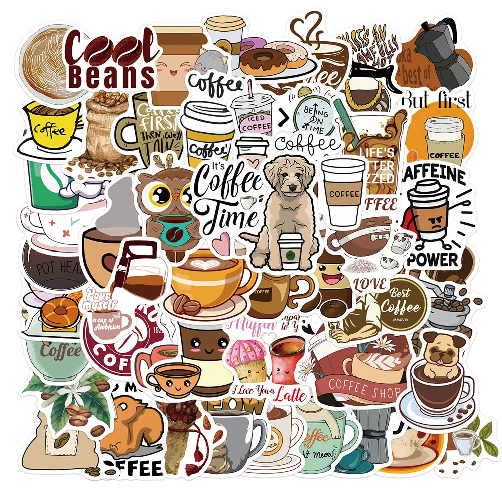 10/30/50PCS Cartoon Coffee Graffiti Stickers Luggage Motorcycle Notebook Waterproof Stickers Wholesale
10/30/50PCS Cartoon Coffee Graffiti Stickers Luggage Motorcycle Notebook Waterproof Stickers Wholesale