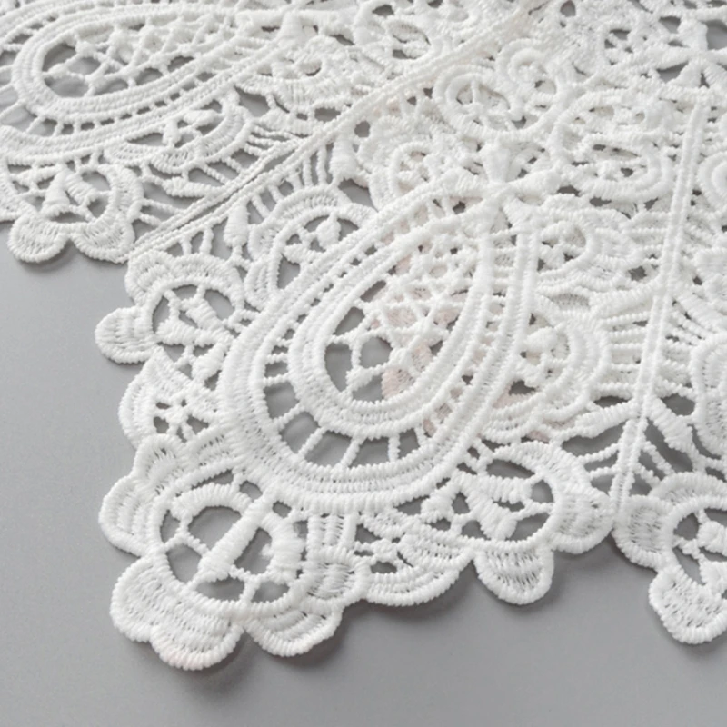 CPDD Hanfu Style Embroidery Floral Lace Fake Collar Shawl with Snap Fastener Button
CPDD Hanfu Style Embroidery Floral Lace Fake Collar Shawl with Snap Fastener Button