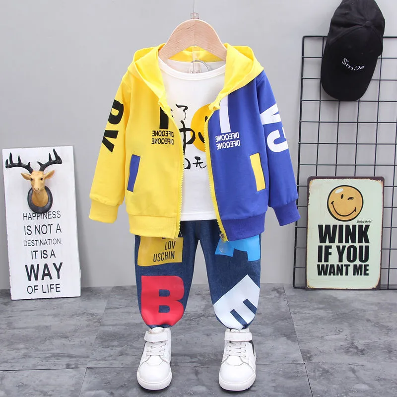 2021 New Autumn Kids Sport Clothes Baby Boys Girls Patchwork Hoodies Jacket T Shirt Pants 3Pcs/Sets Children Infant Tracksuit
2021 New Autumn Kids Sport Clothes Baby Boys Girls Patchwork Hoodies Jacket T Shirt Pants 3Pcs/Sets Children Infant Tracksuit